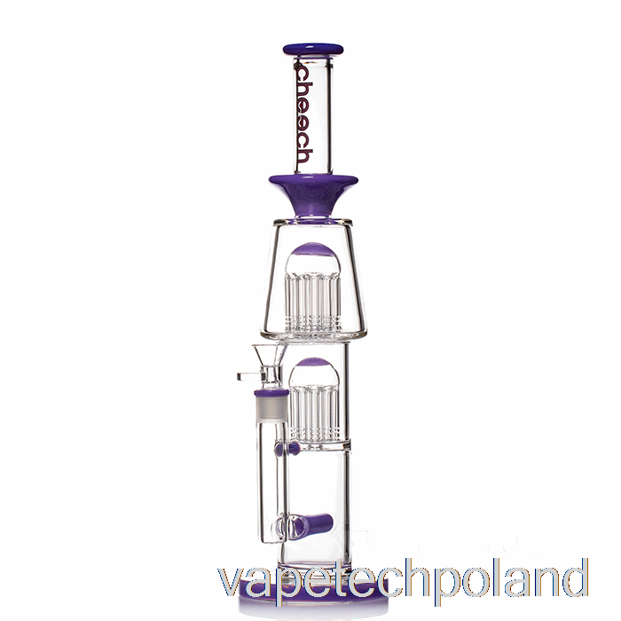 Vape Pod Cheech Glass Podwójne Drzewo Inline Bong Fioletowy